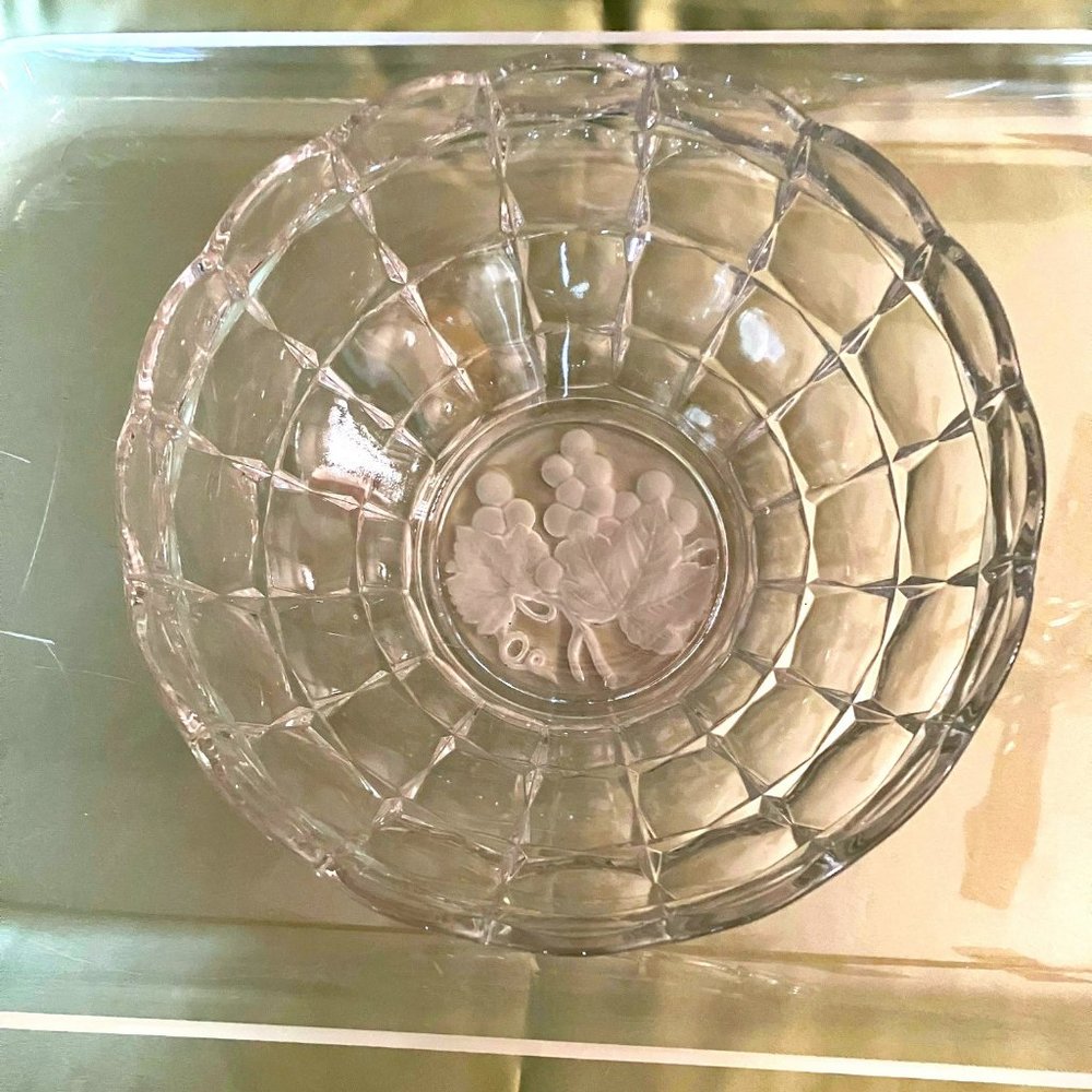 Vintage Glass Bowl, Large